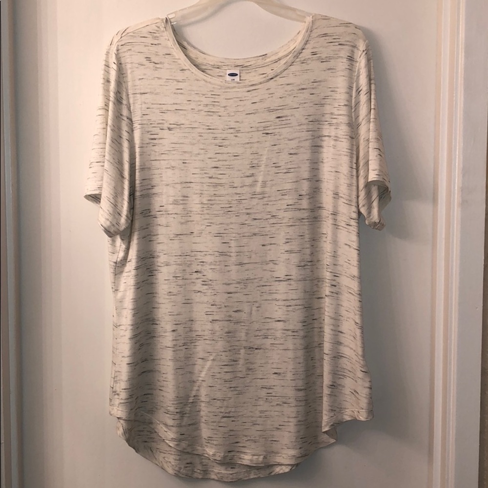 White Old Navy luxe blouse